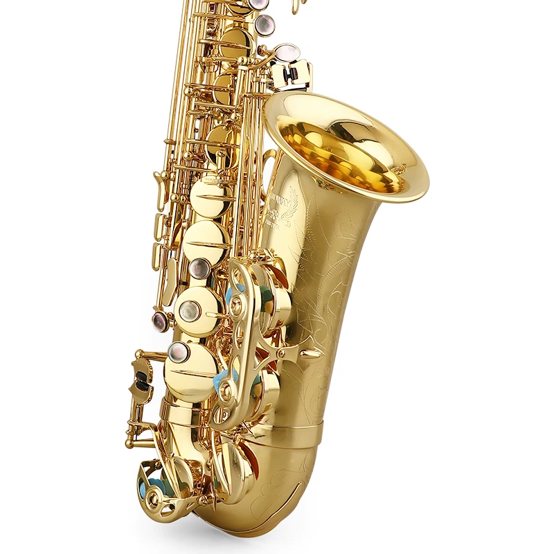 Gold Lacquer Eb Alto sax Musical Professional Good Quality High Grade Alto Saxophone For Students Factory Price JMS-20GL