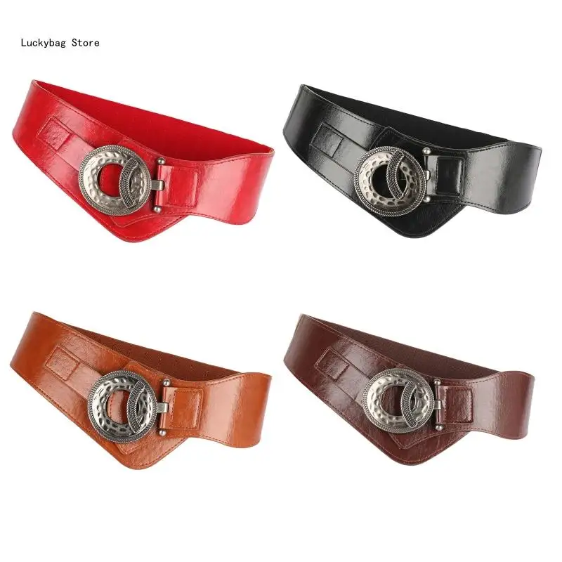 

Dress Decorative Belt Stretch Vintage Shaping Girdle Wide Belts For Women