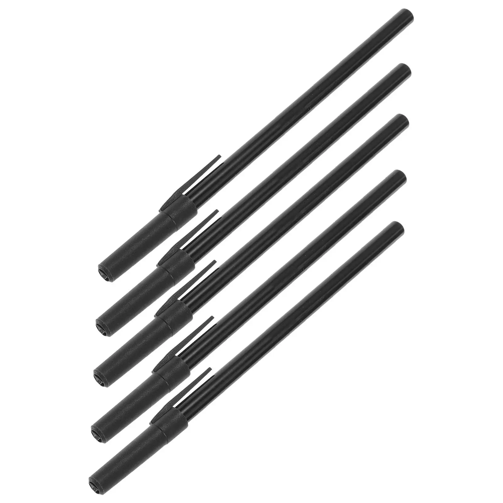 5pcs 방수 세탁 펜 블랙 영구 패브릭 마커 의류 라벨용 초미세 팁 세탁 가능한 태깅 의류 세탁