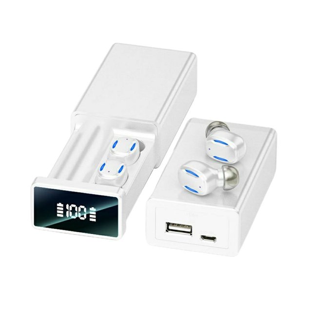 Earphones Fingerprint Touch Control Bluetooth-Compatible Earbuds Waterproof Wireless Headphone With Mic Noise Reduction