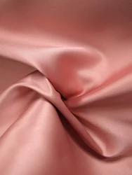 Luxurious Heavyweight Green - Blue Mikado Satin Fabric for Wedding Dress Sewing, Sold by the Meter (Coral color)