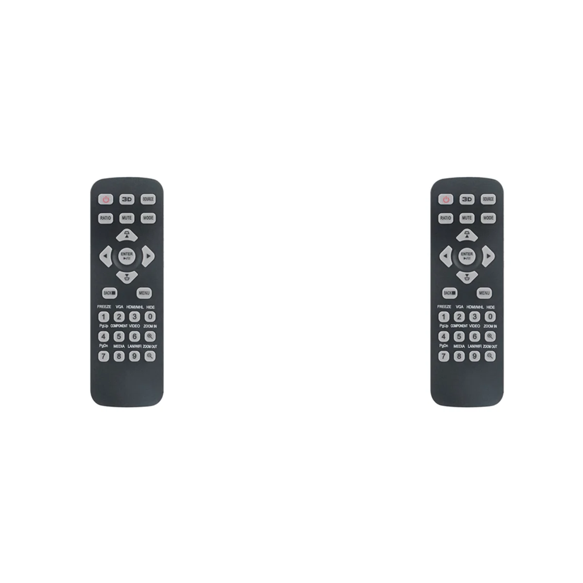 

2X Replace Remote Control for Acer Projector P1250 T-2501 P1150 AS329 DX120 BS-020D810D MF-220T