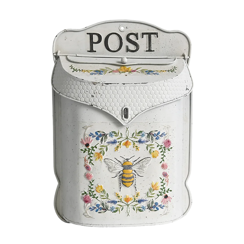 Outdoor Wall mounted mailbox mailbox metal farmhouse postal decoration handicraft postal retro
