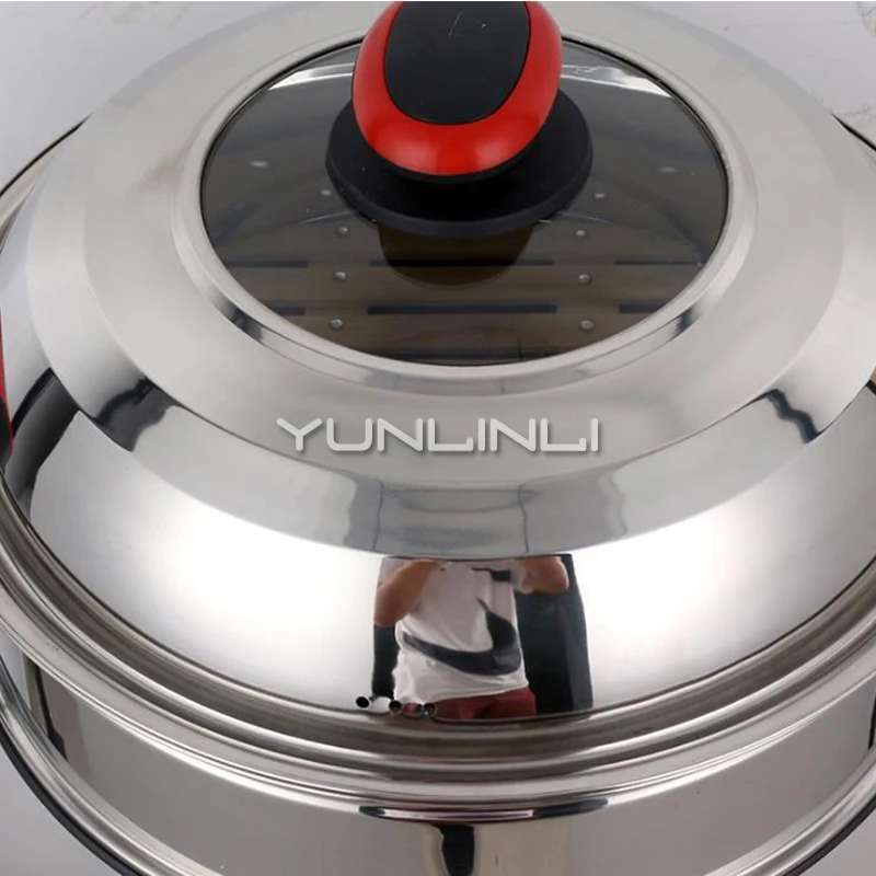 Steam Cooker Pot Household Cookware Cast Iron Electric Pot 220V 5L-6.5L Multi-function Electric Cooker 32cm Caliber 3