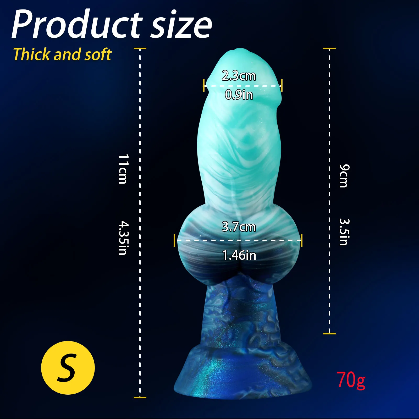 3 Size Double Knot Dog Dildo For Women Men Colorful Monster Dildo Animal Phallus Alien Fantasy Dildo Anal Dilator Adult Sex Toys
