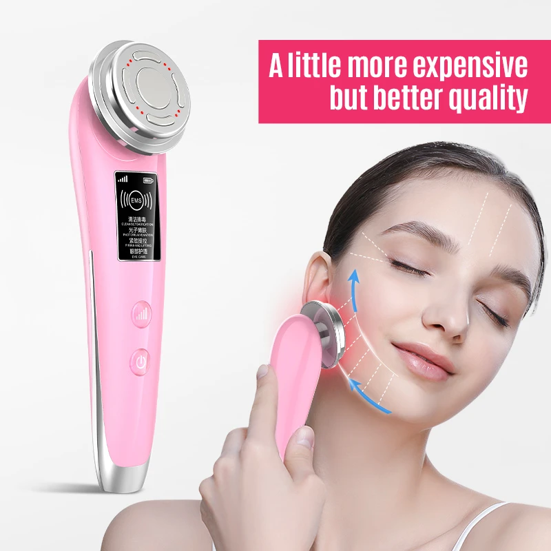 Instrument de beauté RF EMS pour le visage, soin pour raffermir la peau des yeux, lifting du visage, machine de nettoyage, dispositif de traitement pour l'élimination des rides