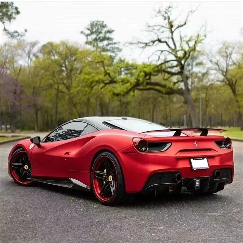 For Ferrari 488 High Quality REAL Carbon Fiber Body Side Skirt Kit Lip Splitters Spoiler - Ferrari 488 - Racext 49