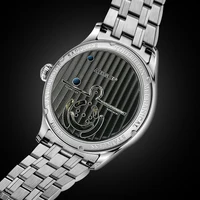 AESOP Waterproof Tourbillon Wristwatches 100% Real Diamond Flying Skeleton Mechanical Watches For Men 5Bar Hollow Sapphire Clock 2