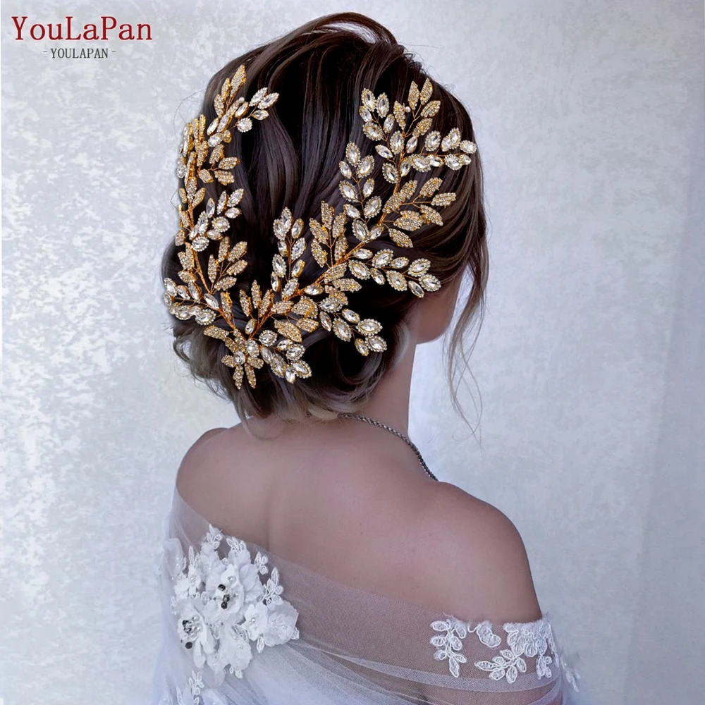 YouLaPan Bridal Wedding Alloy Decoration Hair Patch Fashion Shining Headwear Girl Beauty Pageant Jewelry Accessories HP396