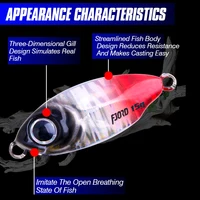 FJORD 10 גרם 15 גרם 20 גרם Jig Hard Lure Micro Sea Slow Sinking Shore Casting Metal Jig UV Night Glow Bait Flattening Fishing Accessories 4