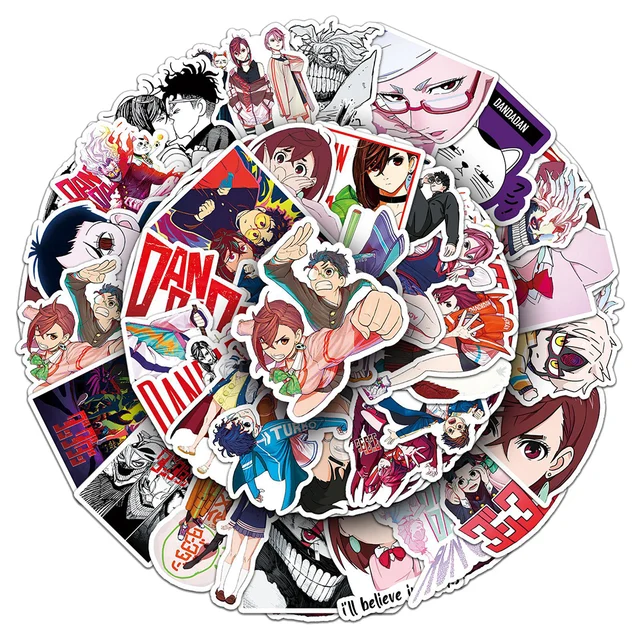 10/30/50PCS Funny Anime Dandadan Stickers Graffiti Notebook