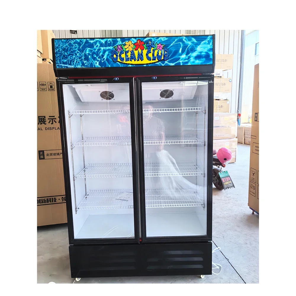 Frigidaire Double Door Fridge Frezzer Commercial Freezer 2 Dors Refrigerator Air Cooled Chiller 5