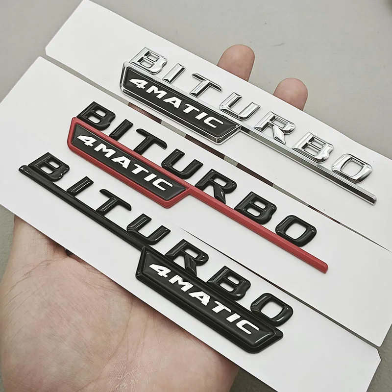 Logo TURBO 4MATIC Auto Emblem Beide Seite Fender Abzeichen Aufkleber Für Mercedes Benz AMG X247 C117 W117 GLE53 GLA45 A45 A35 CLA35 CLA45 – Detail 7