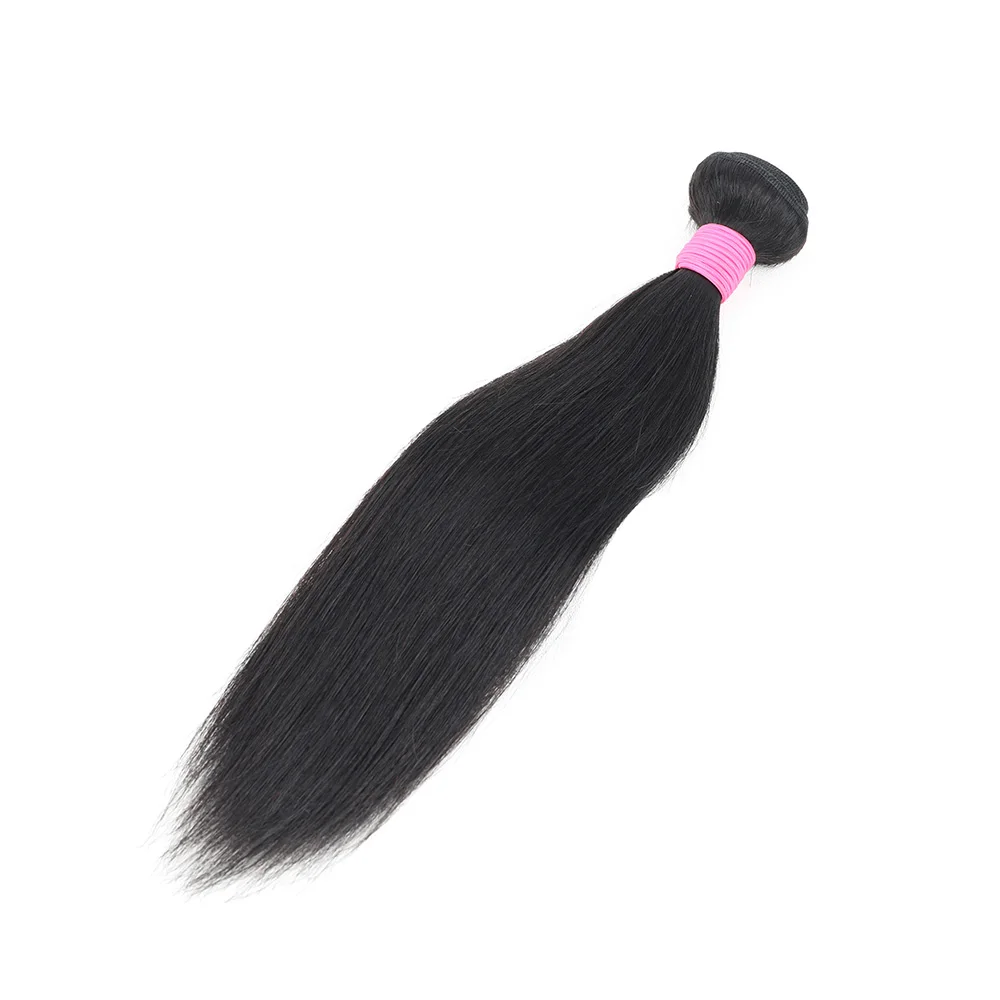 Straight Human Hair Bundles Brazilian Remy Hair Weave Bundles 10a Grade Double Draw Straight Extensions 90-95g/PC