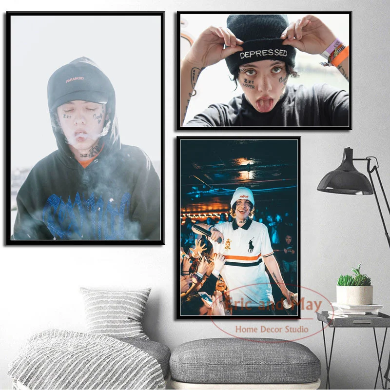 

Hip Xan Rap Lil Hop Music Star Singer Canvas Painting Posters And Prints Wall Art Picture Nordic Decoration Home Decor Obrazy