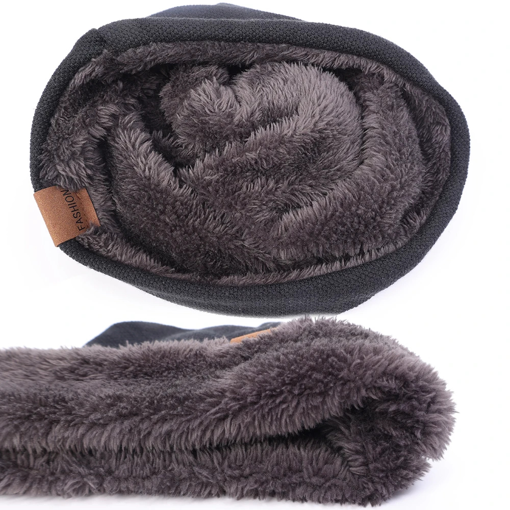 Mode Motorhaube Hut für Männer Frauen Winter Warm Gestrickte Einfarbig Baggy Skullies lässig Weiche Turban Hüte Hip Hop_voghion.com