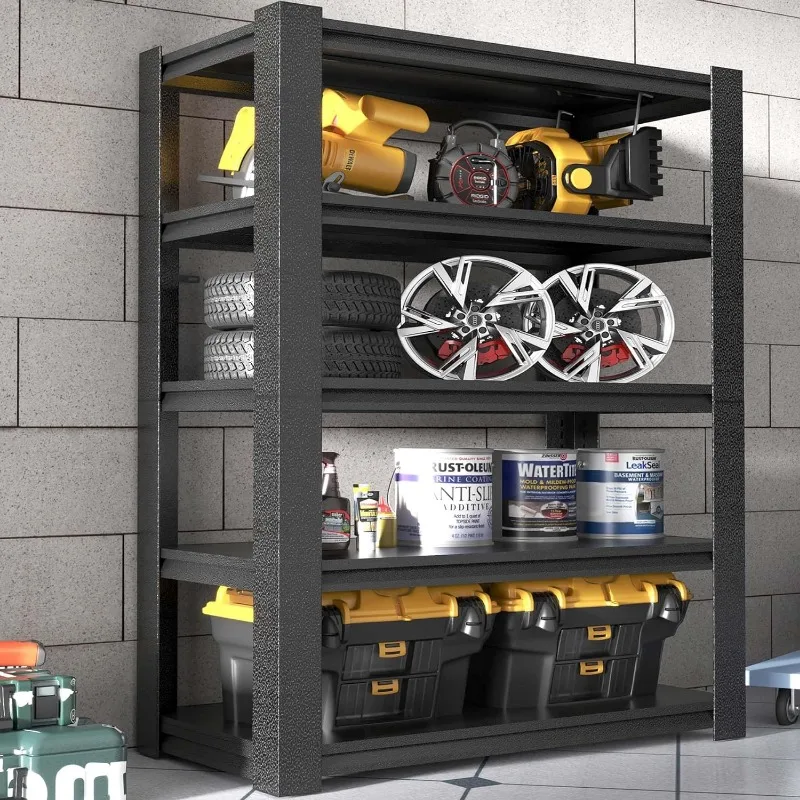 

Garage Shelving Units and Storage,72"X48"X24"Inches Deep Heavy Duty Metal Shelving Adjustable Shelves