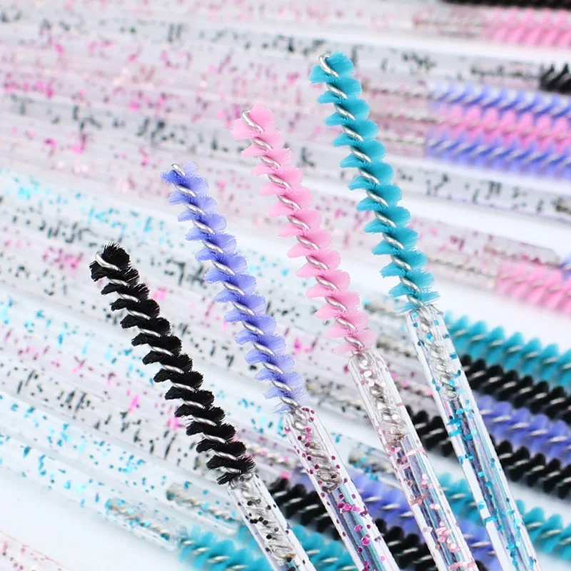 50 Pack Disposable Skinny Eyelash Mascara Wands