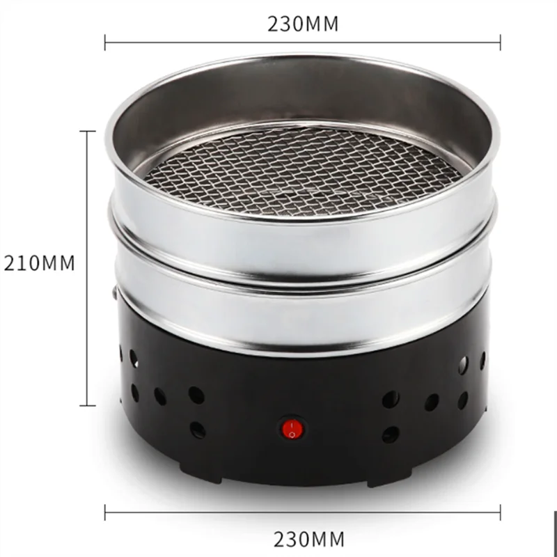 500g Double-layer Electric Coffee Bean Heat Dissipation Cooling Machine 304 Stainless Steel Coffee Bean Cooler