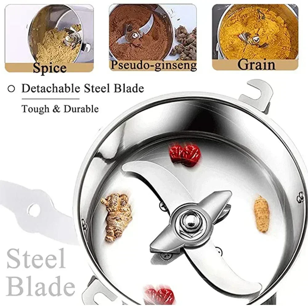 New 800g Grains Spices Cereals Coffee Dry Food Grinder Electric Grain Mill Beans Crusher Coffee Machine Powder Crusher. 3