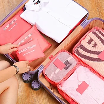 Travel and business trips Storage Bag Large Capacity Waterproof Luggage Clothing Underwear Storage Bag Fashion Bag With Zipper 2