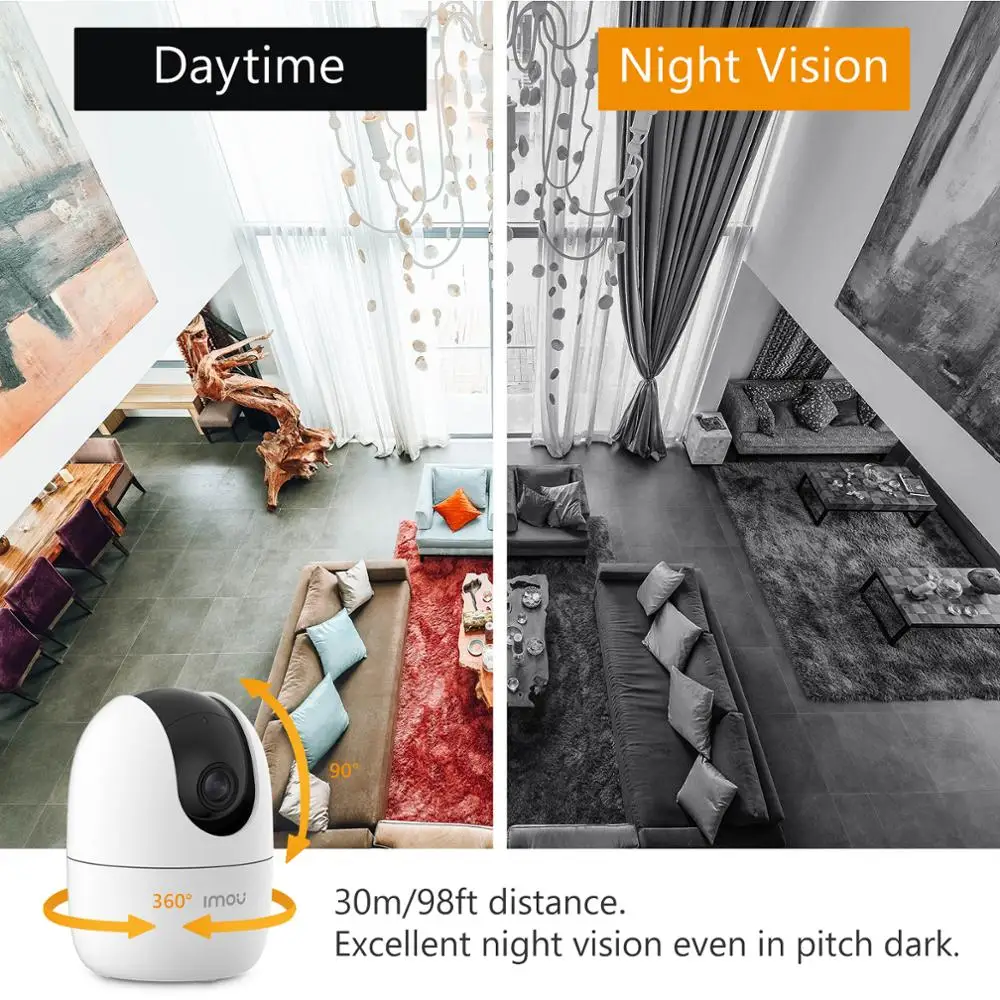 IMOU Ranger 2C 4MP Wi-Fi Camera 360° Coverage Built-in Siren Smart Tracking  Privacy Mode Abnormal Sound Alarm TWo-Way Audio - AliExpress