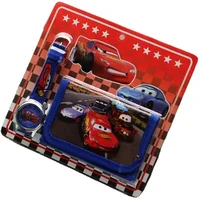 New Children Cartoon Wallet Watch Set Lovely Car Story Watches Girl Boy Birthday Gifts Quartz Watch Kids Leather Students Clock 1