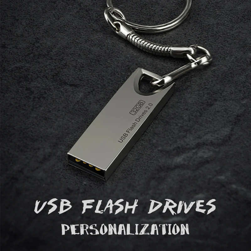 2025 New Innovation 3.0 USB Flash Drive Pen Drives 128GB 64GB 32GB USB 2.0 Metal Stick  Pendrive Flash Drive For Laptop/PC/Car — view 2