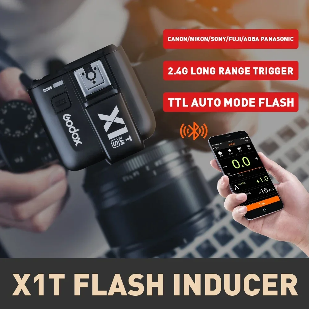 GODOX X1T Trigger for Fuji for Olympus Camera Flashes TTL