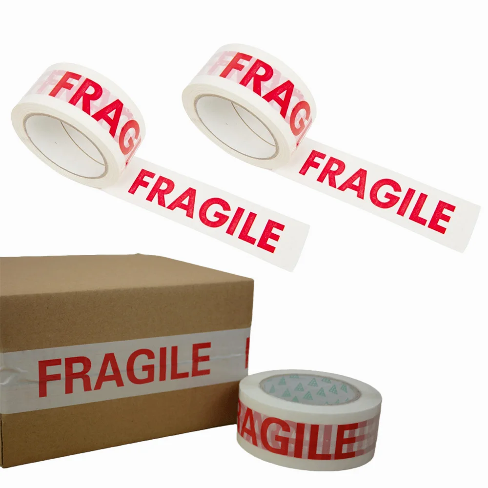 Red Safety Warning Tape for Packaging and Shipping