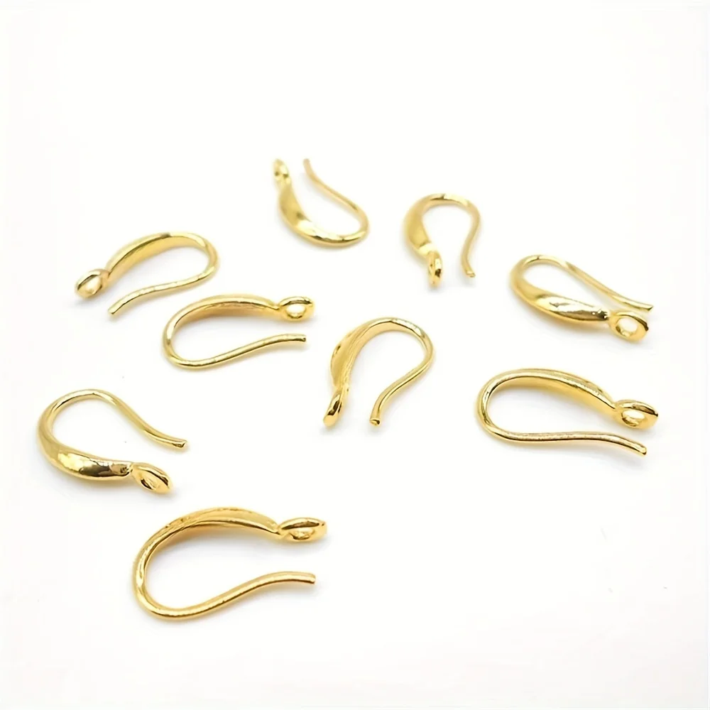 Elegant Silver-Plated Engraved Ear Hooks