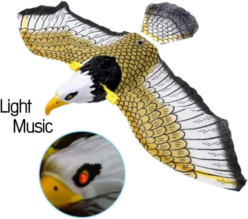 Bird Repellent Hanging Eagle Hawk Scarer Deterrent Repellent Hunting Garden Decoy Repellent Pest Protection Plants Garden Decor - 3