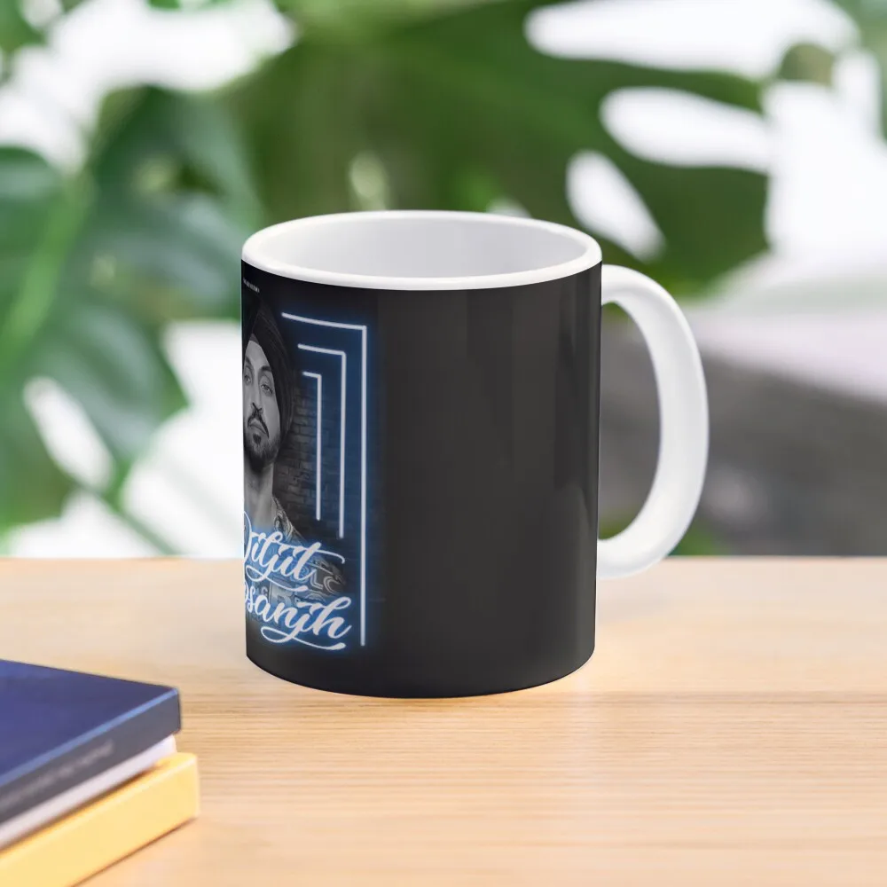 

diljit dosanjh art light Coffee Mug Mate Cups Breakfast Cups Pottery Cups Thermo To Carry Mug