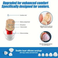 Sound Amplifier Invisible Hearing Aid A Mini And Portable Hearing Aid CIC in Deafness Machine For The Elderly Xmas Gift Christma - Image 4