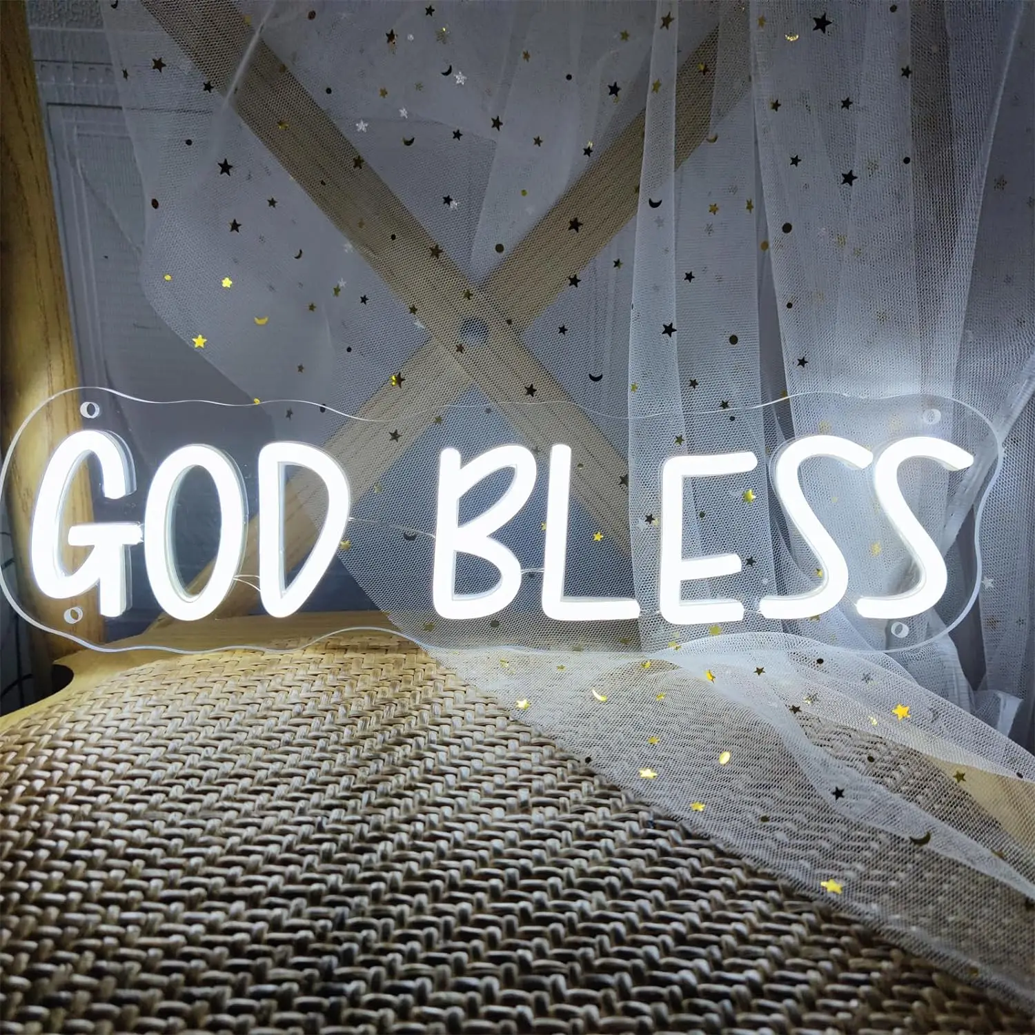 

Led Neon Sign,God Bless Sign Perfect For Children's Birthday Decoration,Room,Party,Bedroom,Garden,Birthday Party,Christmas,Gi