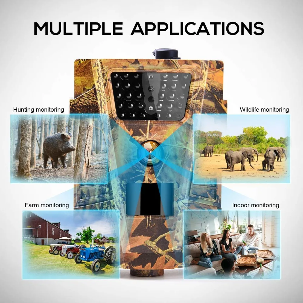 Mini Hunting Trail Camera 12MP Wild Infrared Night Vision Outdoor Motion Activated Scouting 0.2S Trigger Photo Trap hunting trail camera,trail camera