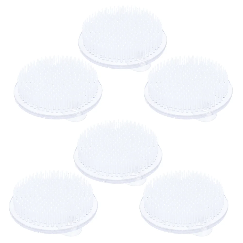 

6 Pcs Round Chinese Style Flower Arrangement Floral Pin Holder Arranger Plastic Clear