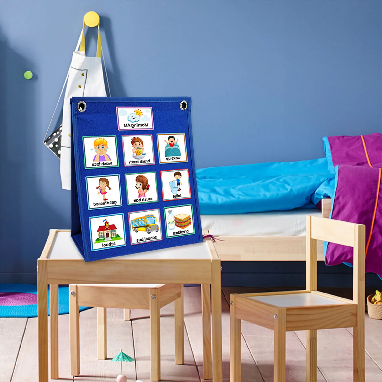 Daily Visual Schedule For Kids Kids Daily Routine Cards Home Chore Chart For Toddlers Visual Wall Planner Breakfast Lunch