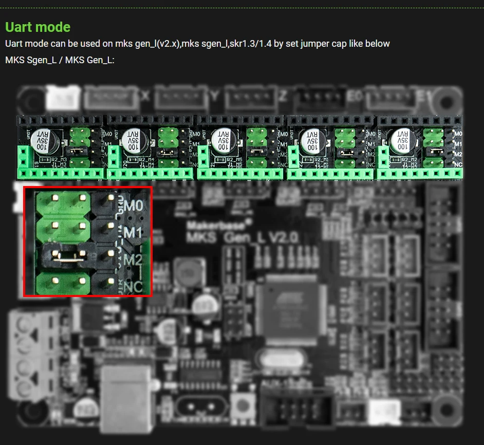 Makerbase-driver do motor de stepstick mks tmc2226