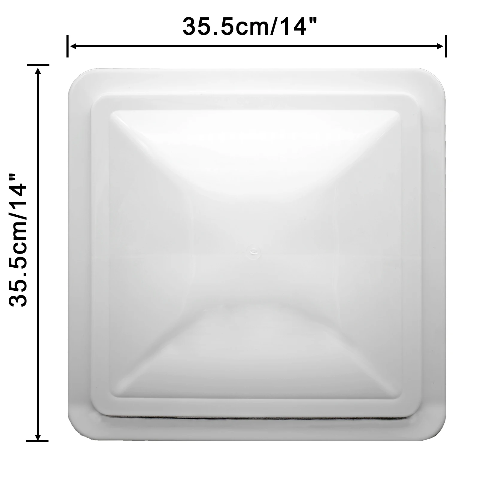 White RV Roof Vent Lid Cover For Caravan Motorhome Camper PP Plastic Air Ventilation Cover Replacement Kit Car Accessories