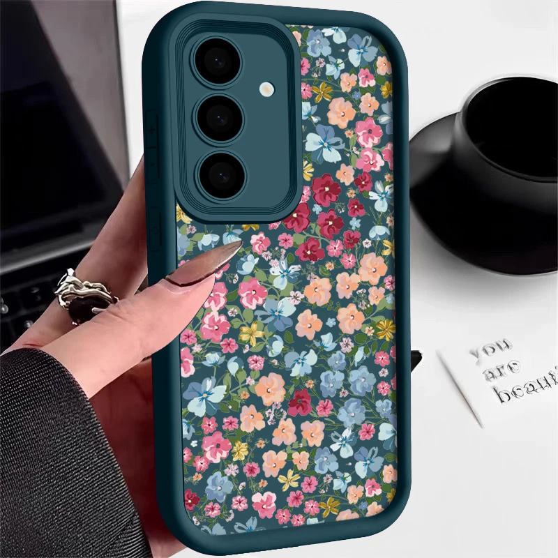 Small Flowers Soft Phone Case - Elegant Floral Design Cover