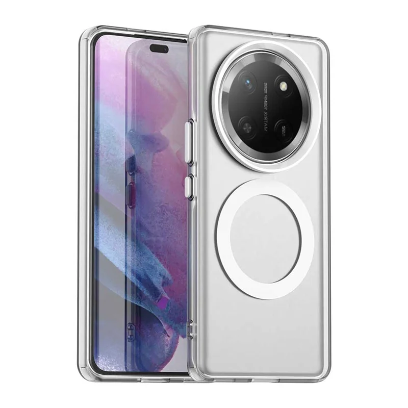 Magnetic Matte Translucent Armor Shockproof Case with MagSafe Wireless Charging Compatibility