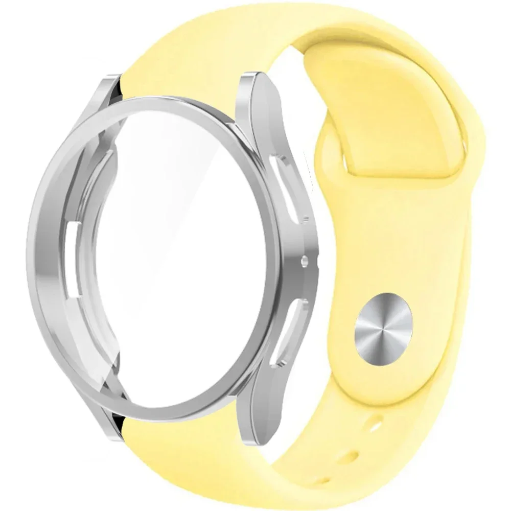 2-in-1 Silicone Watchband with Protective Case and Strap