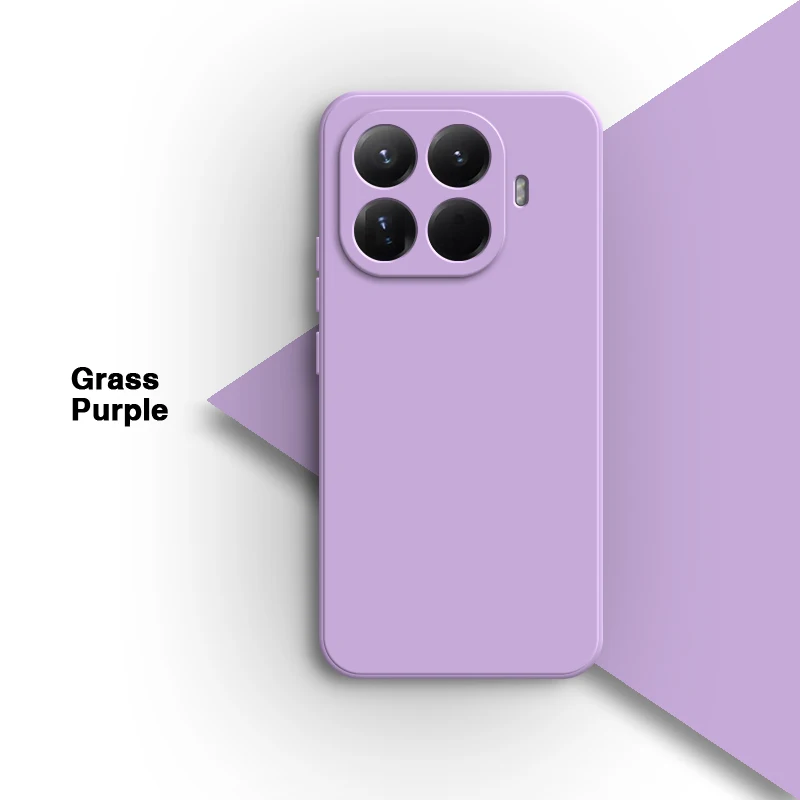 Original Liquid Silicone Shockproof Back Cover with Classic Square Design