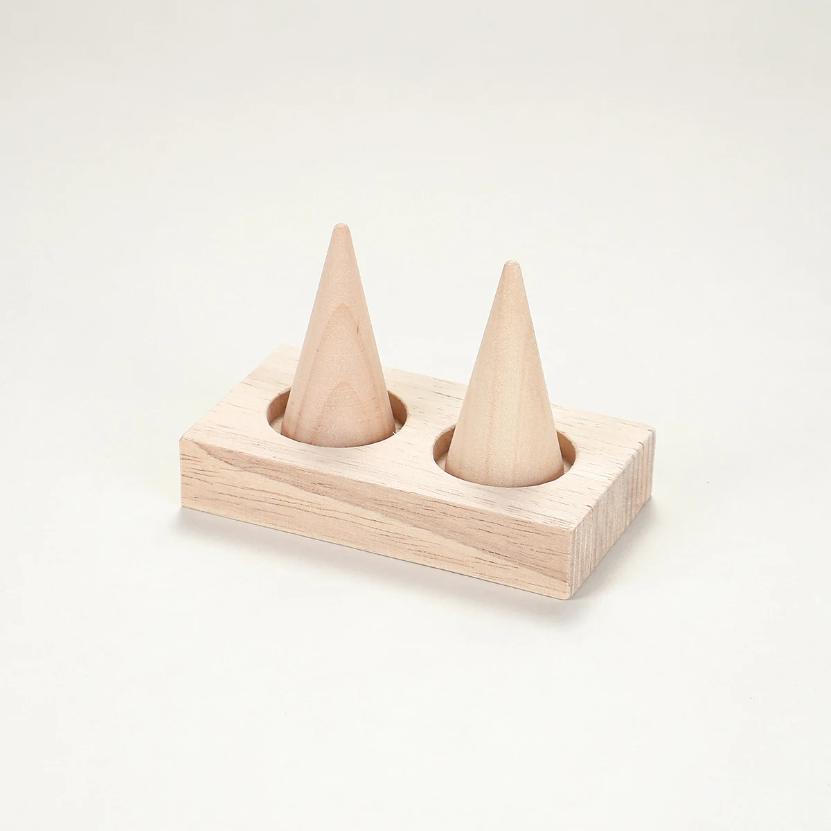 Versatile Wooden Ring Holder for Jewelry Storage and Display