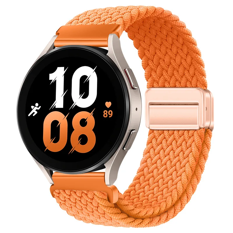 Adjustable Magnetic Buckle Nylon Strap with Metal Accents - Available in 22mm & 20mm Sizes