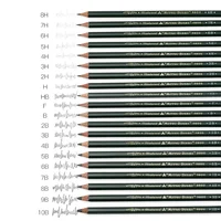 Japanese Stationery 12pcs Uni Sketch Pencil 9800 HB/14B/12B/2B/10B Professional Art Student Special Drawing Soft Carbon Stylo 2