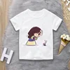 Unisex Summer Children's Clothing Princess Cute Cartoon Boy And Girl T-shirt Aesthetics Fun Kid Top Crew Neck White Short Sleeve 4