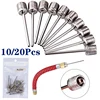 10/20Pcs Ball Air Needle Stainless Steel Pump Pin Basketball Inflating Pump Needle Football Inflatable Air Valve Adaptors Nozzle 2