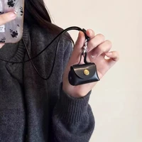 Nouveau petit sac en cuir pour femmes, pendentif Long collier Style coréen, accessoires de mode, Vintage polyvalent, longue chaîne à lanière 5
